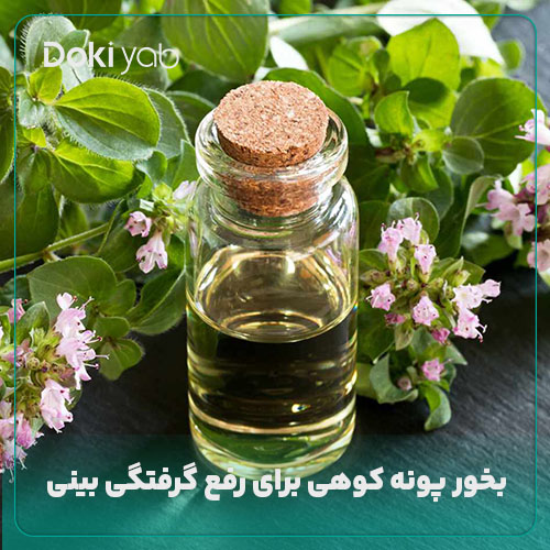 بخور پونه کوهی برای رفع گرفتگی بینی