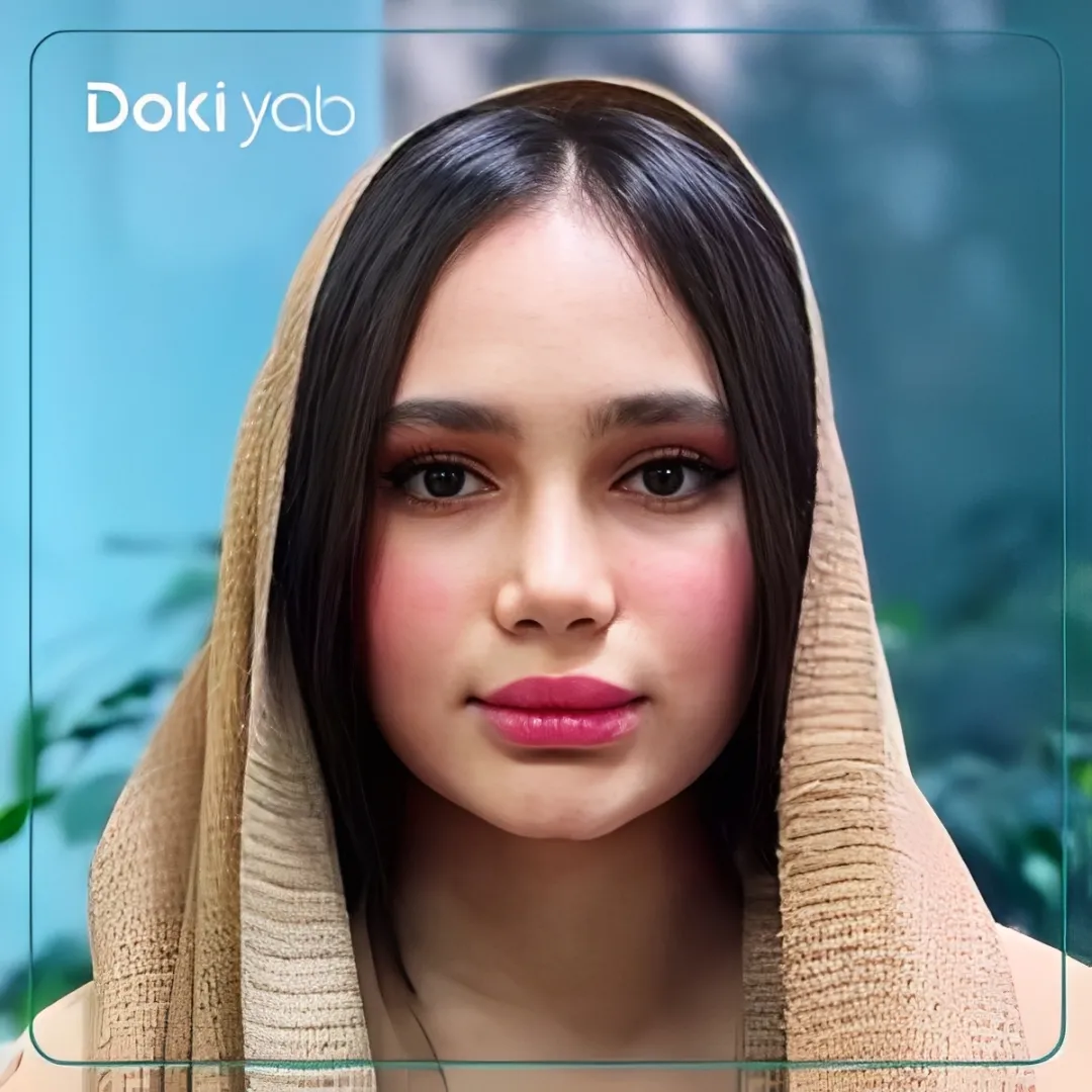 نمونه کار عمل بینی طبیعی توسط دکتر لطفعلی نوروزی در شیراز، بیمار خانم با فرم بینی متناسب و قوس ملایم