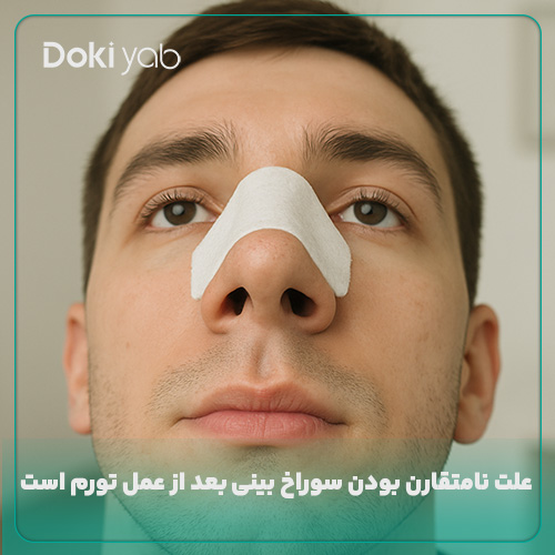 تورم مهم‌ترین دلیل نامتقارن بودن سوراخ‌های بینی بعد از عمل
