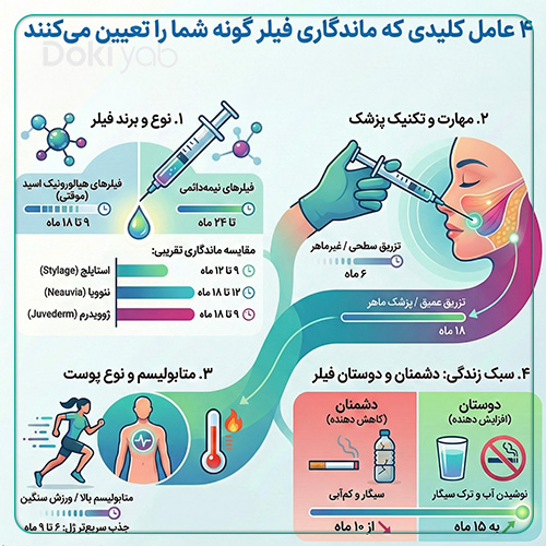 بررسی عوامل موثر بر ماندگاری فیلر گونه