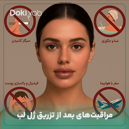 بررسی همه مراقب‌های بعد از تزریق ژل لب در مجله دکی یاب