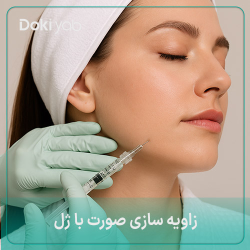 زاویه سازی صورت با ژل